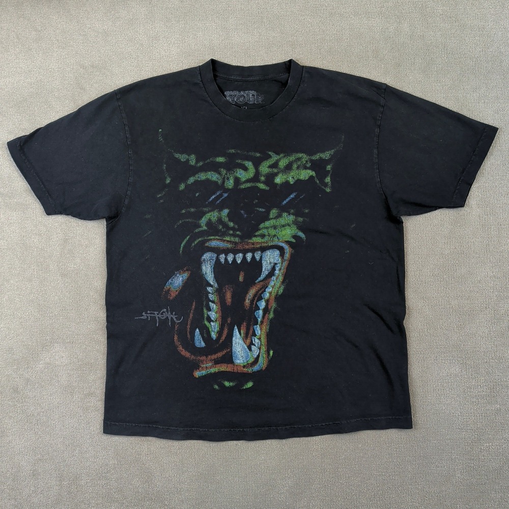 Travis Scott Cactus Jack Circus Maximus Tour Shirt XL Black Graphic Tee Faded